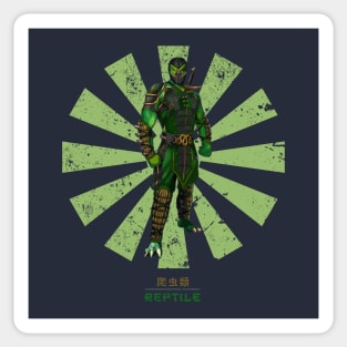 Reptile Retro Japanese Mortal Kombat Sticker